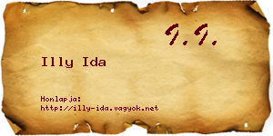 Illy Ida névjegykártya